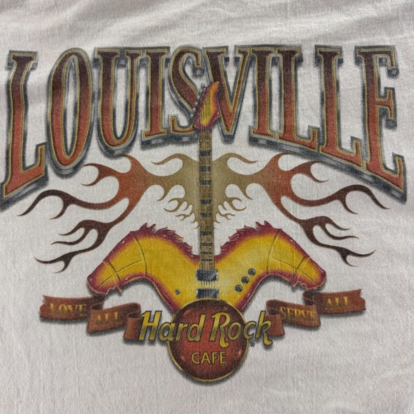 Hard Rock Cafe Louisville T-Shirt XX-Large HRC Built On Rock n‎ Roll - Picture 4 of 16